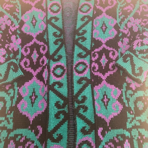 Vintage Carriage Court USA Made Oversized Open Front Cardigan Size‎ Medium - Picture 3 of 5